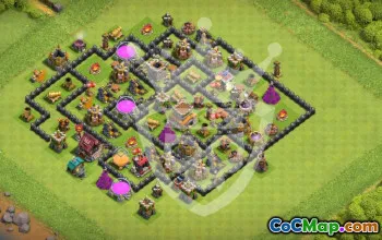 Top Town Hall 8 Base Layout for Clash of Clans #53181