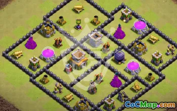 Top Town Hall 8 Base Layouts for Clans #52810