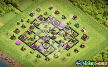 Top Town Hall 8 Base Layouts for Clash of Clans #53171