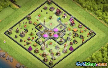 Top Town Hall 8 Base Layouts for Clash of Clans #53183