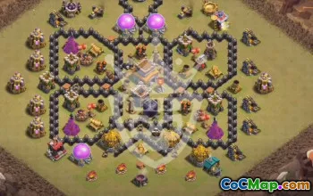 Top Town Hall 8 Base Layouts for Clash of Clans #53940