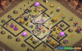 Top Town Hall 8 Base Layouts for Clash of Clans #53942