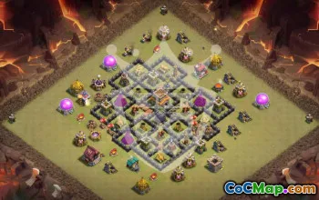 Top Town Hall 8 Base Layouts for Clash of Clans #54234
