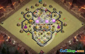 Top Town Hall 8 Base Layouts for Clash of Clans #54323