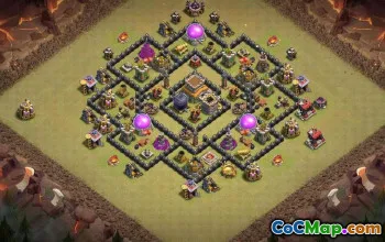 Top Town Hall 8 Base Layouts for CoC: Farming & Trophy Maps #17509