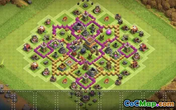 Top Town Hall 8 Baslayouter & Links för COC #14255