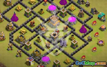 Top Town Hall 8 Base Layouts with Copy Link #52803