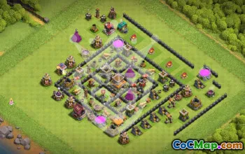 Top Town Hall 8 Base Layouts with Copy Link #53178