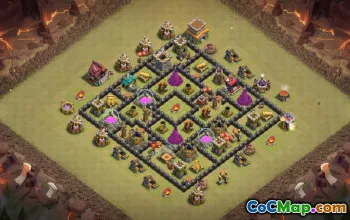 Top Town Hall 8 Base Layouts with Copy Link #53517
