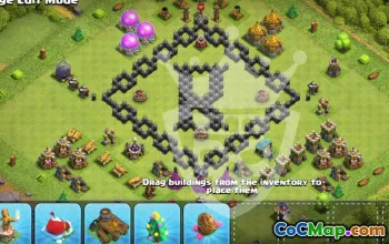 Top Town Hall 8 Base Layouts with Copy Link #54739