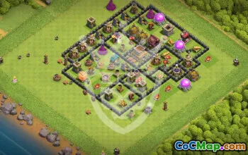 Top Town Hall 8 Base Layouts with Copy Links #53374