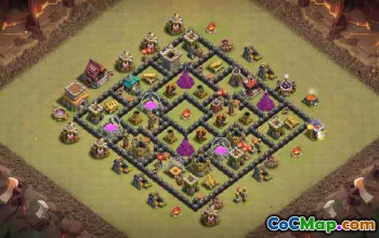Top Town Hall 8 Base Layouts with Copy Links #53516