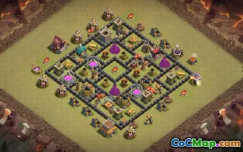 Top Town Hall 8 Base Layouts with Copy Links #53518