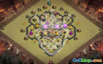 Top Town Hall 8 Base Layouts with Copy Links #54322