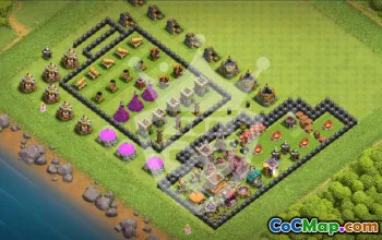 Top Town Hall 8 Clash of Clans Base Layouts #53179
