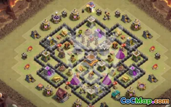 Top Town Hall 8 Clash of Clans Base Layouts #53953