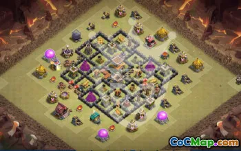 Top Town Hall 8 Clash of Clans Base Layouts #54227