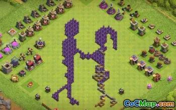 Верхняя ратуша 8 базовых макетов и карты - смешные дизайны #13639