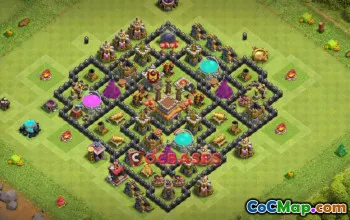 Top Town Hall 8 Farming Base: Anti-Everything Setup #20125