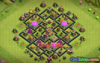 Top Town Hall 8 Farming Base | Clash of Clans Copy Link #20435