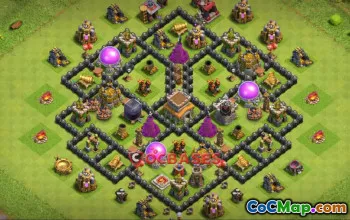 Top Town Hall 8 Farming Base | Clash of Clans Copy Link #23282