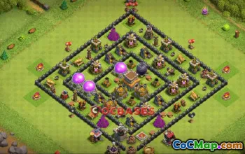 Top Town Hall 8 Farming Base | Clash of Clans Copy Link #23481