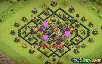 Top Town Hall 8 Farming Base | Copy Base Link | Clash of Clans #20238