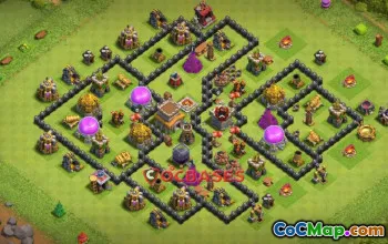 Top Town Hall 8 Farming Base | Copy Base Link | Clash of Clans #22002