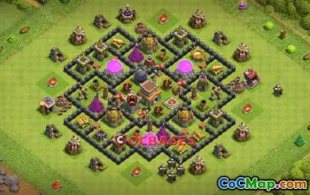 Top Town Hall 8 Farming Base | Copy Link | Clash of Clans #19904