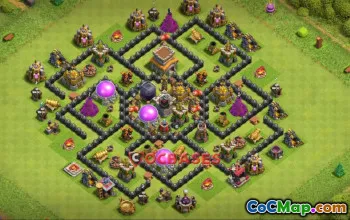Top Town Hall 8 Farming Base - Copy Link | Clash of Clans #22754