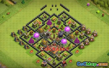 Top Town Hall 8 Farming Base | Copy Link - Clash of Clans #23279