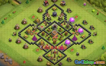 Top Town Hall 8 Farming Base - Copy Link | Clash of Clans #24133