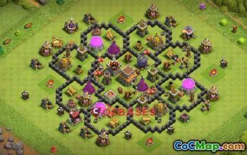 Top Town Hall 8 Farming Base - Copy Link & Strategies! #20408