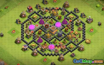 Top Town Hall 8 Farming Base for Clash of Clans | Copy Link #19854
