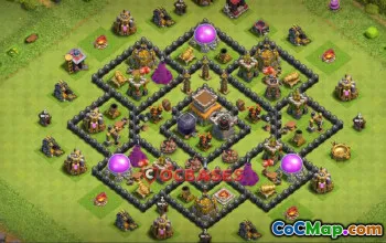 Top Town Hall 8 Farming Base for Clash of Clans | Copy Link #24175