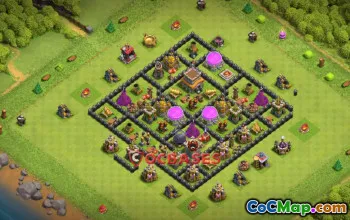 Top Town Hall 8 Farming Base in Clash of Clans - Copy Link #20910