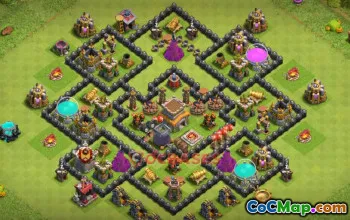 Top Town Hall 8 Hybrid Base: Anti 2 Stars & Farming Tips #21013