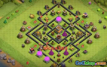 Top Town Hall 8 Trophy Base for Clash of Clans | Copy Link #20873