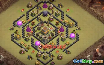 Top Town Hall 8 War Base | Clash of Clans Copy Link #21360