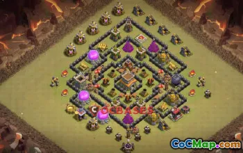 Top Town Hall 8 War Base | Clash of Clans Copy Link #22022