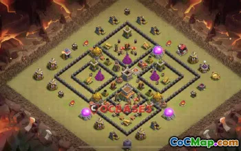 Top Town Hall 8 War Base | Clash of Clans Copy Link #22190