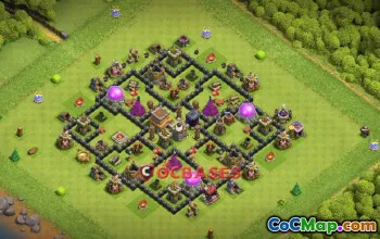 Top Town Hall 8 War Base - Clash of Clans Strategy #22194
