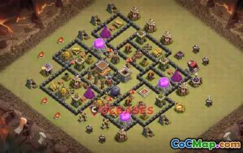 Top Town Hall 8 War Base - Copy Link & Clash of Clans Tips #20930