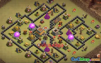 Top Town Hall 8 War Base — Copy Link & Dominate Clashes! #23382