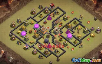 Top Town Hall 8 War Base - Copy Link for Clash of Clans #21049