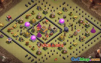 Top Town Hall 8 War Base: Copy Link for Clash of Clans #21266