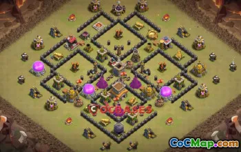 Top Town Hall 8 War Base Design - Clash of Clans Guide #20419