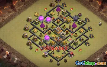 Top Town Hall 8 War Base Design | Clash of Clans Strategy #22007
