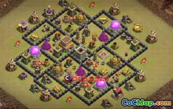 Top Town Hall 8 War Base Designs - Clash of Clans #21553