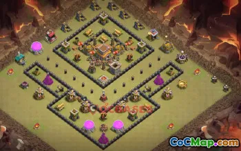 Top Town Hall 8 War Base | Divine Era - Clash of Clans #18958